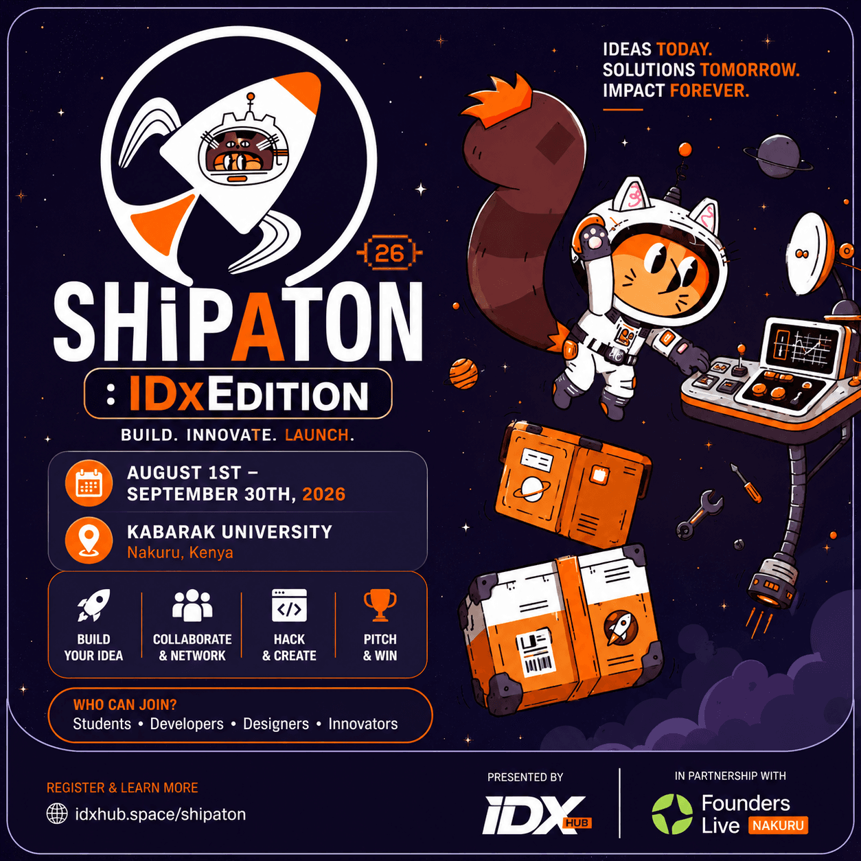 Shipaton: IDX Edition event poster
